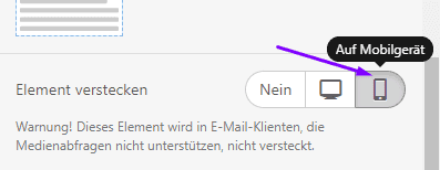 Hiding Elements on Mobile Screens_DE