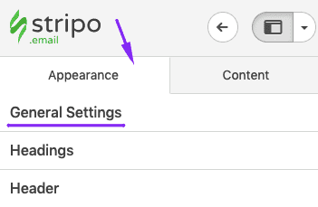 The Appearance Tab